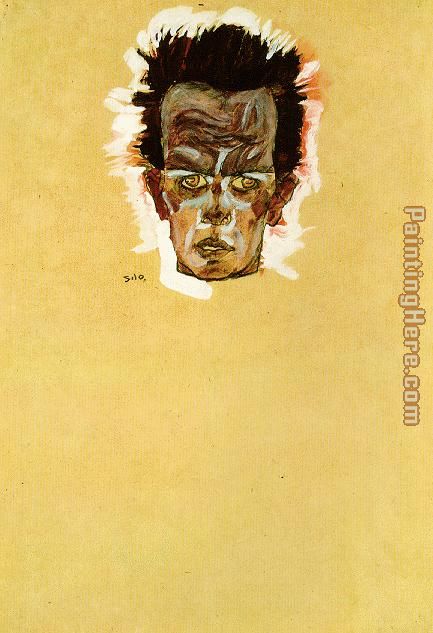 Egon Schiele Head of a man